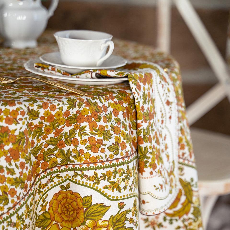 April Cornell Cotton Tablecloth | Bramley Ecru