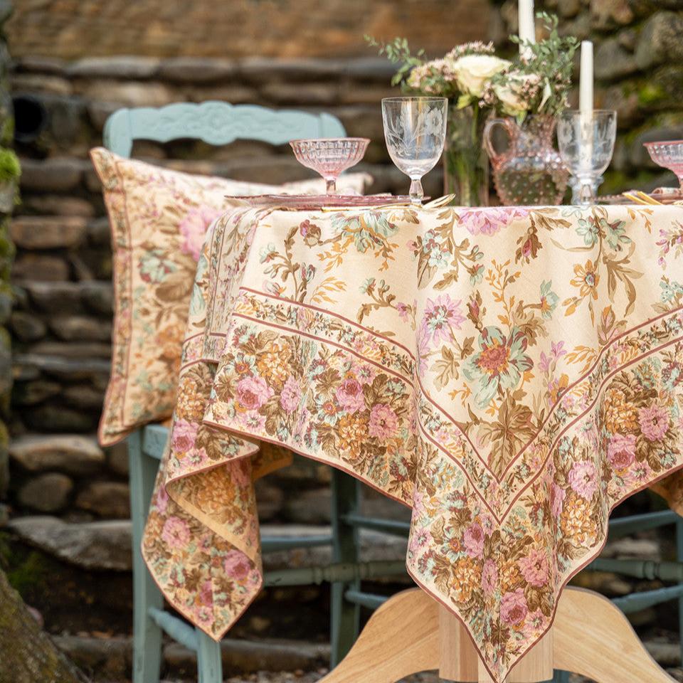 April Cornell Cotton Tablecloth | External Rose Antique