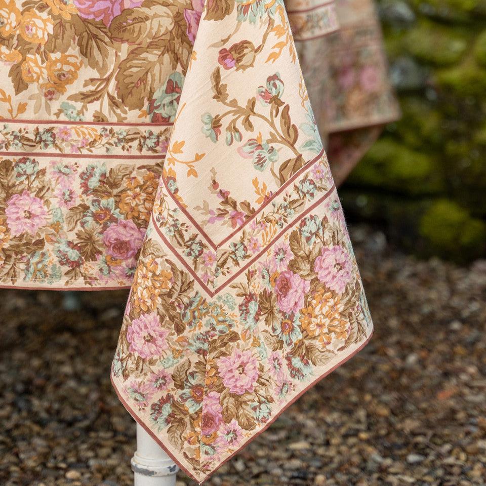 April Cornell Cotton Tablecloth | External Rose Antique