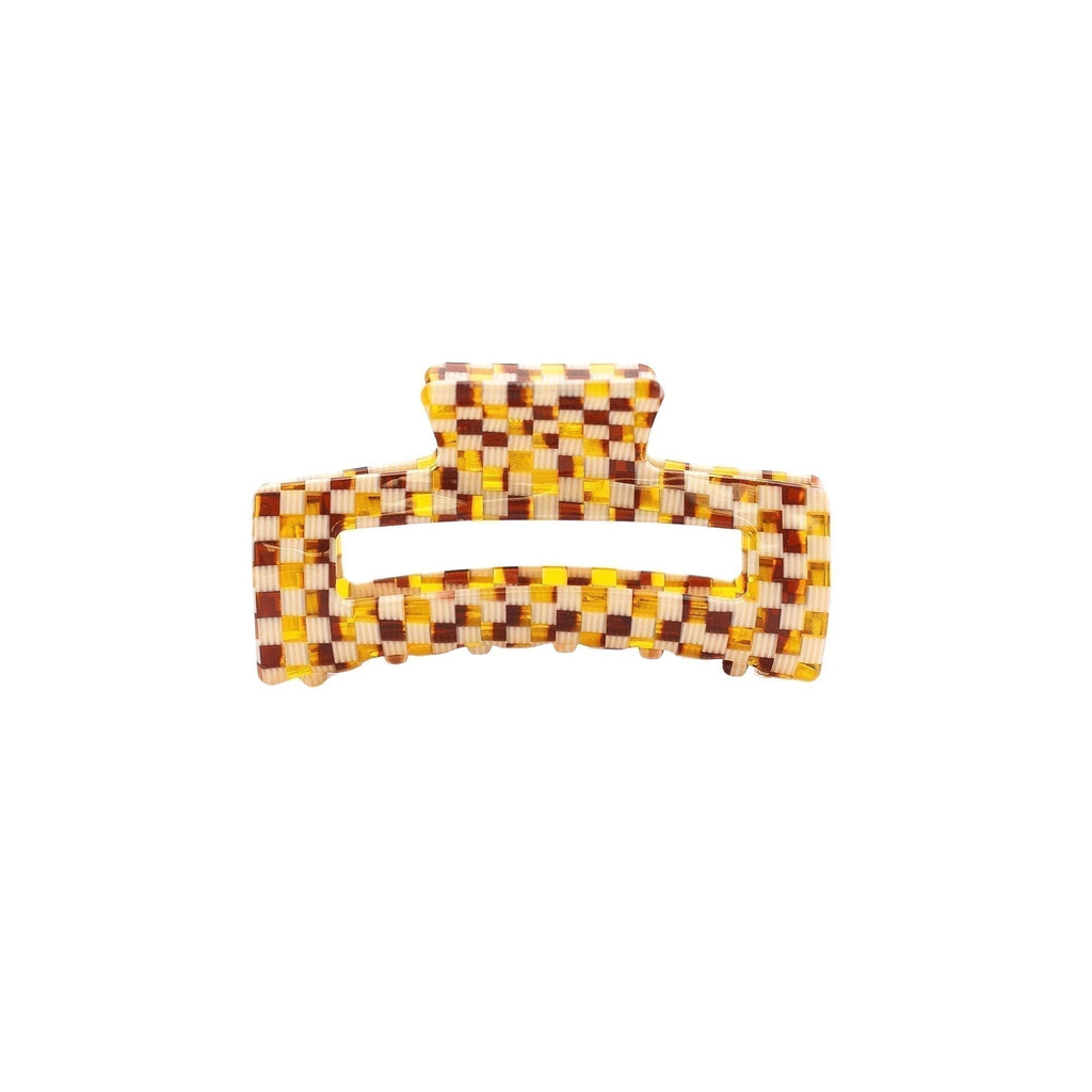 LoveLina - Allie Hair Clip - Brown Checkered