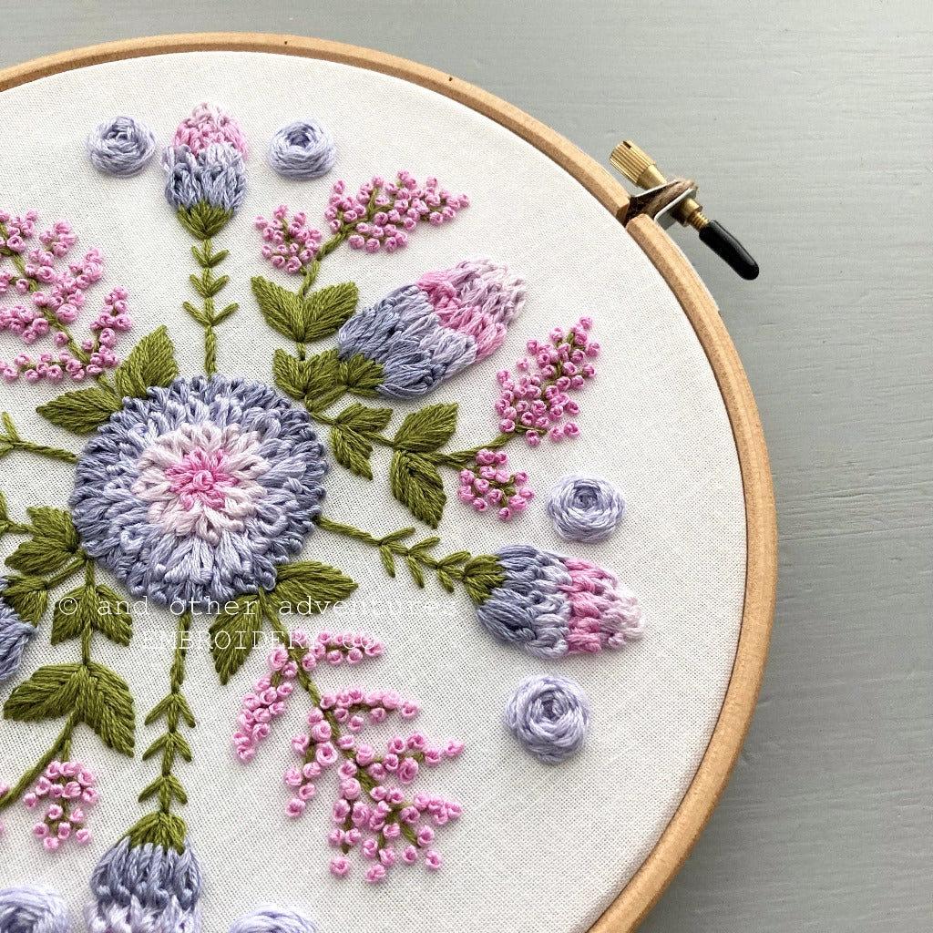And Other Adventures Intermediate Embroidery Kit | Evermore Pink