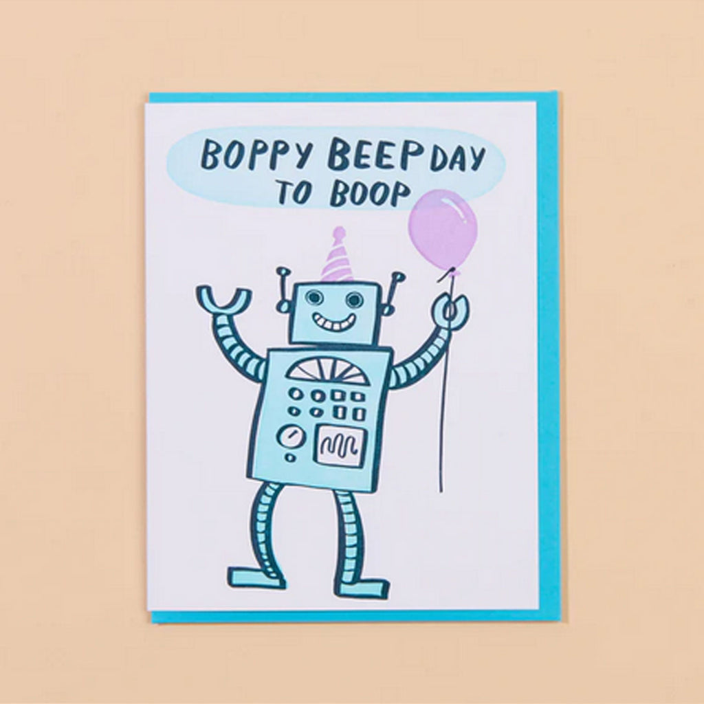 And Here We Are  Birthday Card, Boppy Beepday | Designed in the USA