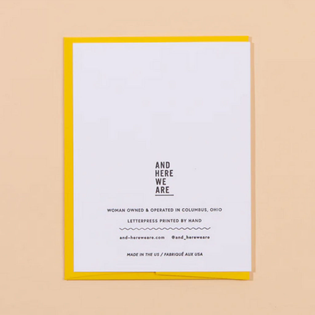 And Here We Are Friendship Card Bums | Made in the USA