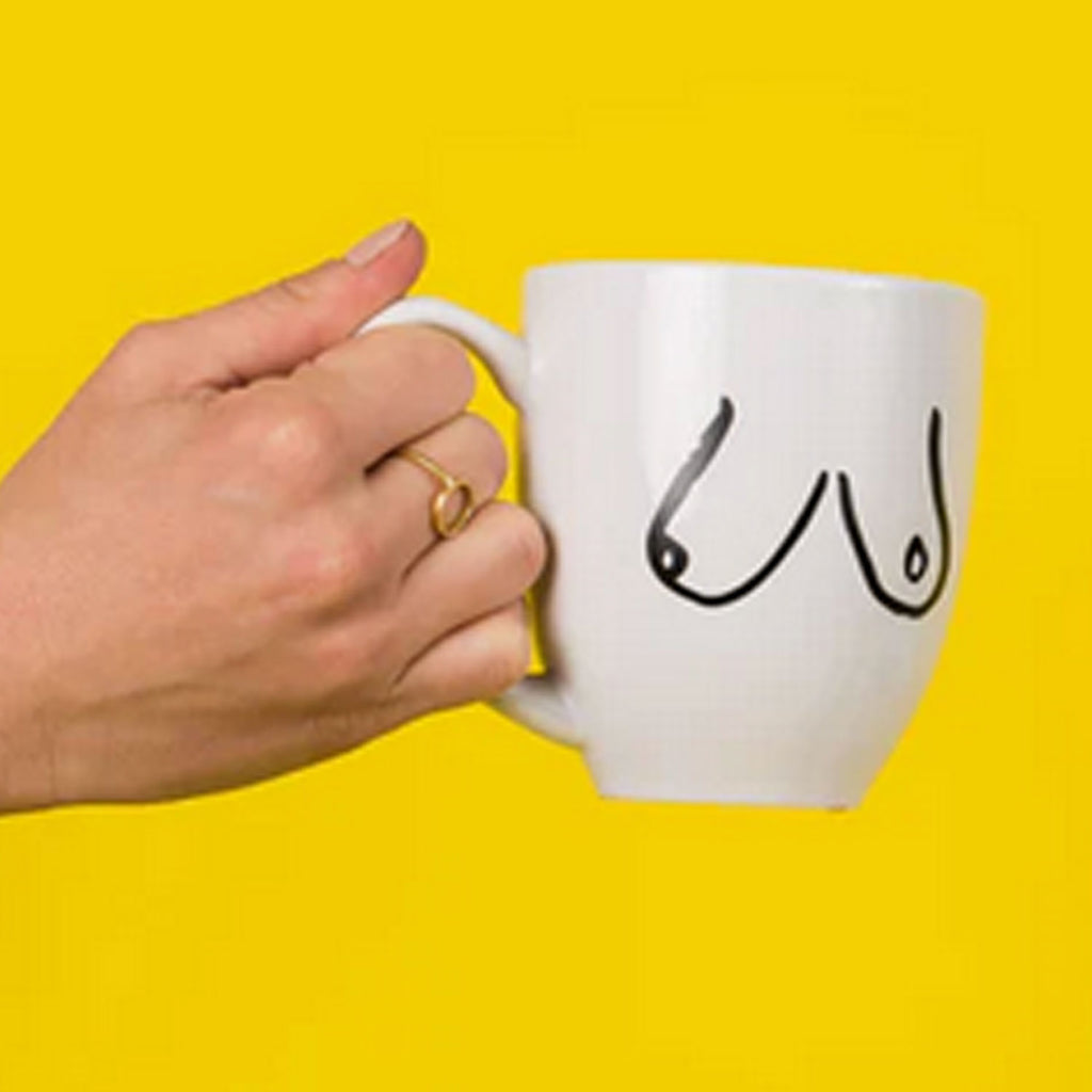 And Here We Are Boobs Mug Ceramic| Made in the USA