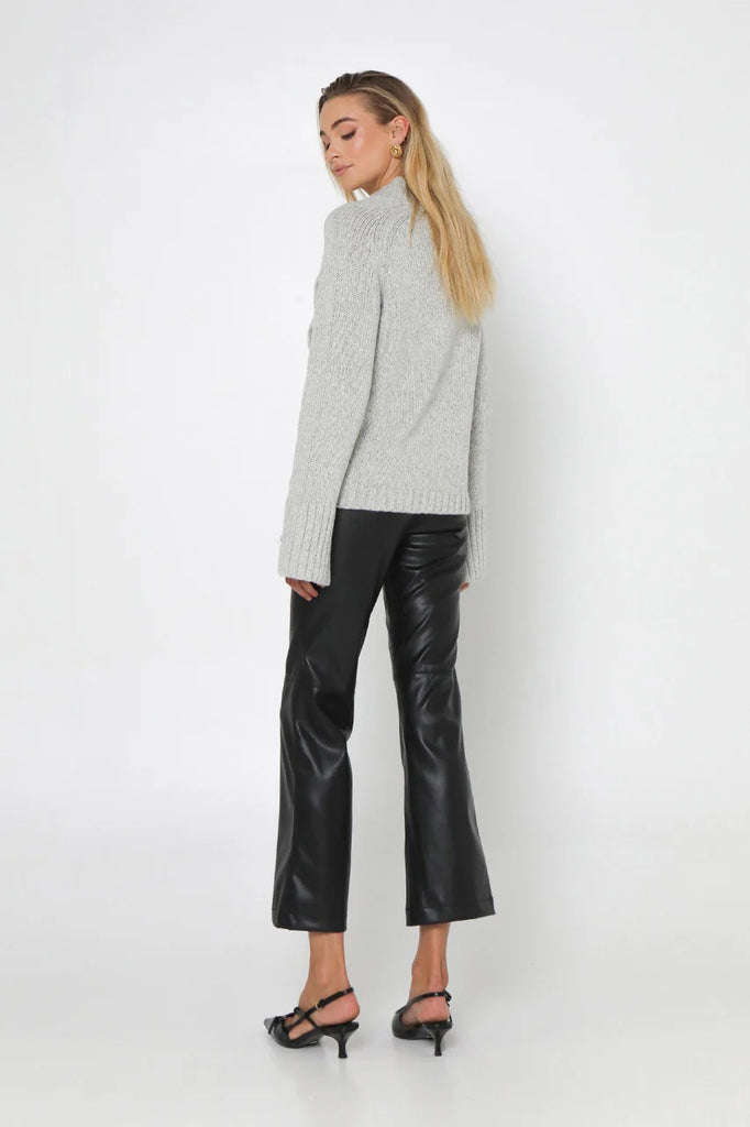 Madison the Label - Annalise Knit Sweater - Grey