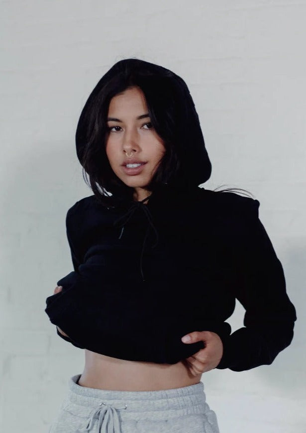 Après Actif Embossed Hoodie | Black, Designed in Toronto