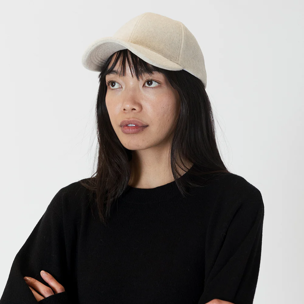 Lyla + Luxe Felt Baseball Hat | Oat