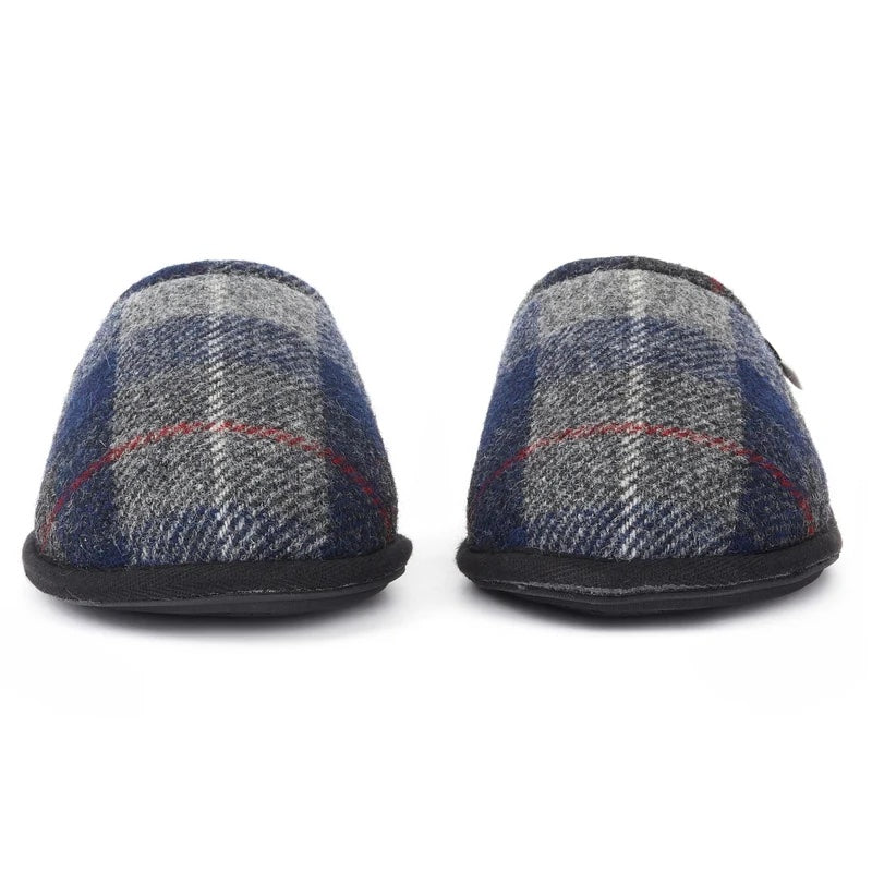 Bedroom Athletics William Harris Tweed Slippers | Navy Black Check