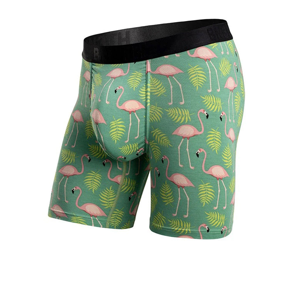 BN3TH Boxer Flamingos Spruce | Breathable, Lightweight, 3D Pouch