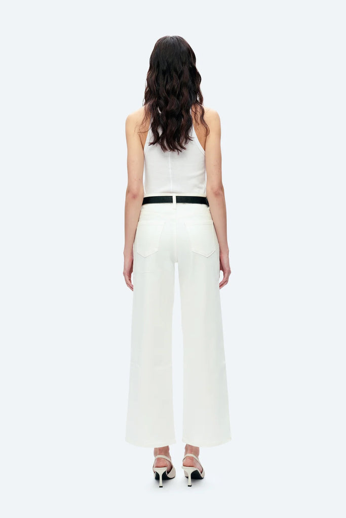 BAYEAS High Rise Wide Leg Jeans | White