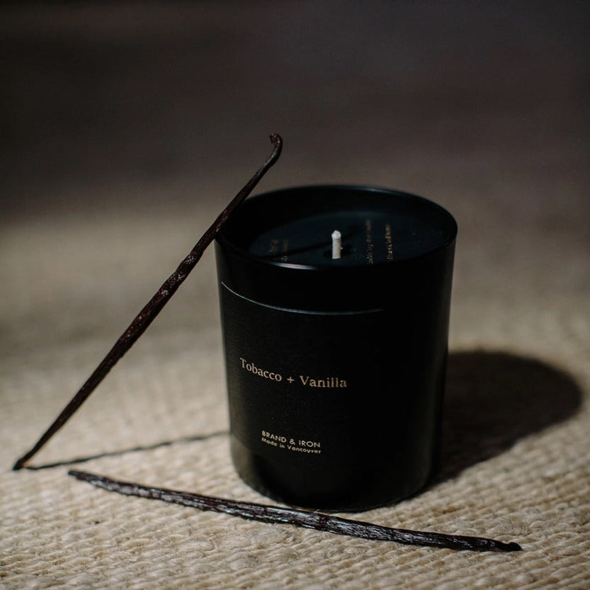 Brand & Iron Dark Spaces Soy Candle | Tobacco + Vanilla