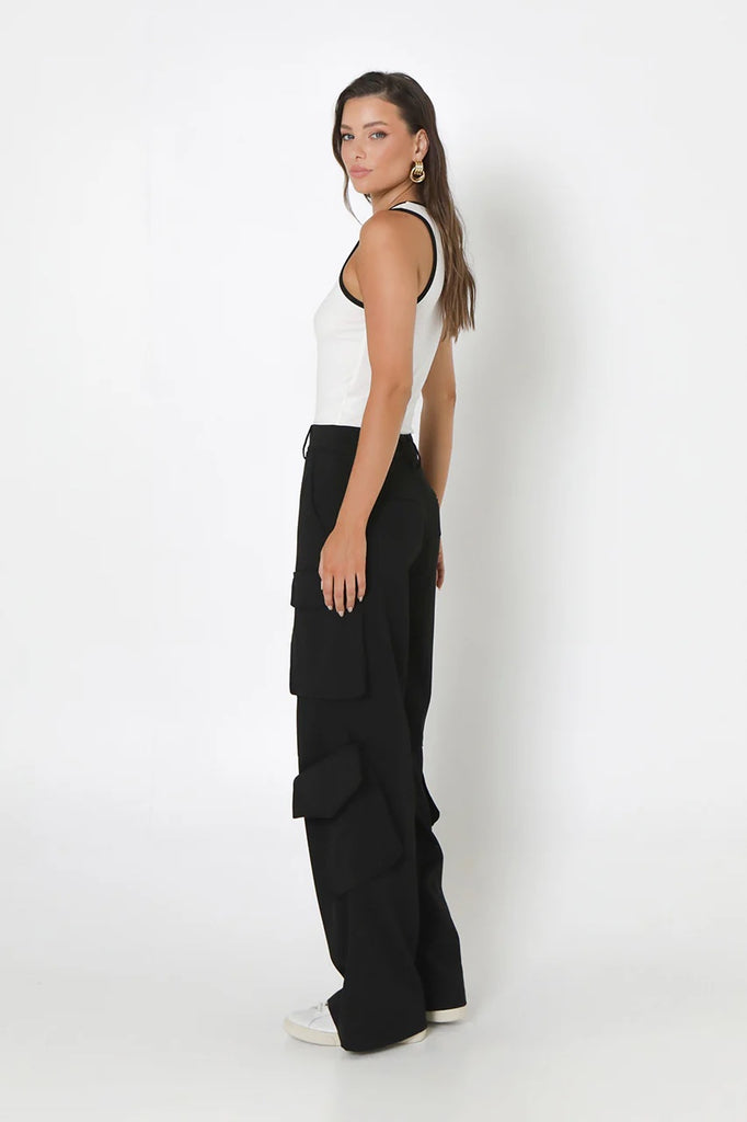 Madison the Label Blane Cargo Pants, Black | Designed in Australia