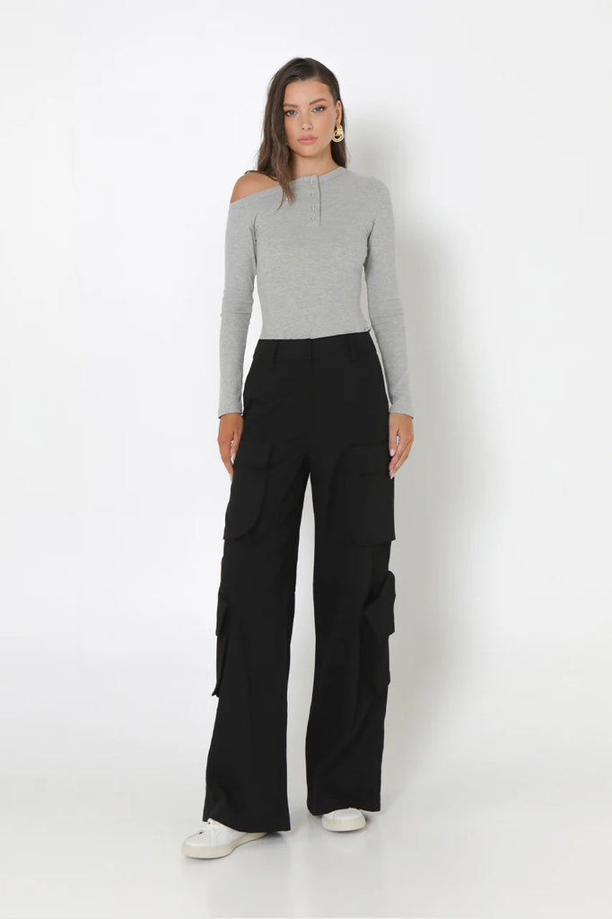 Madison the Label Blane Cargo Pants, Black | Designed in Australia