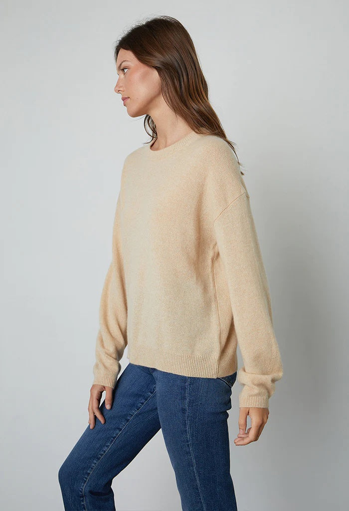 Velvet Brynne Cashmere Sweater | Almond,Designed in the USA