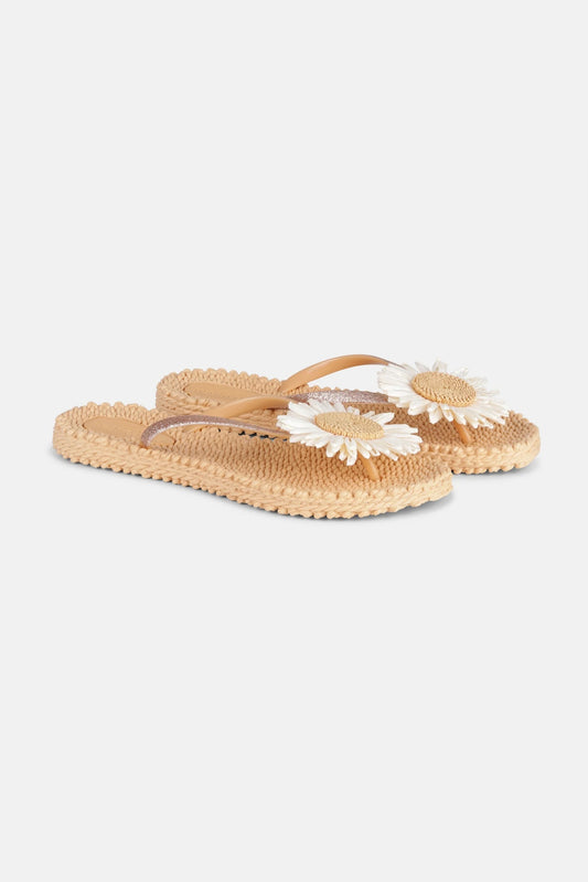 Cheerful Flip Flops - Beige