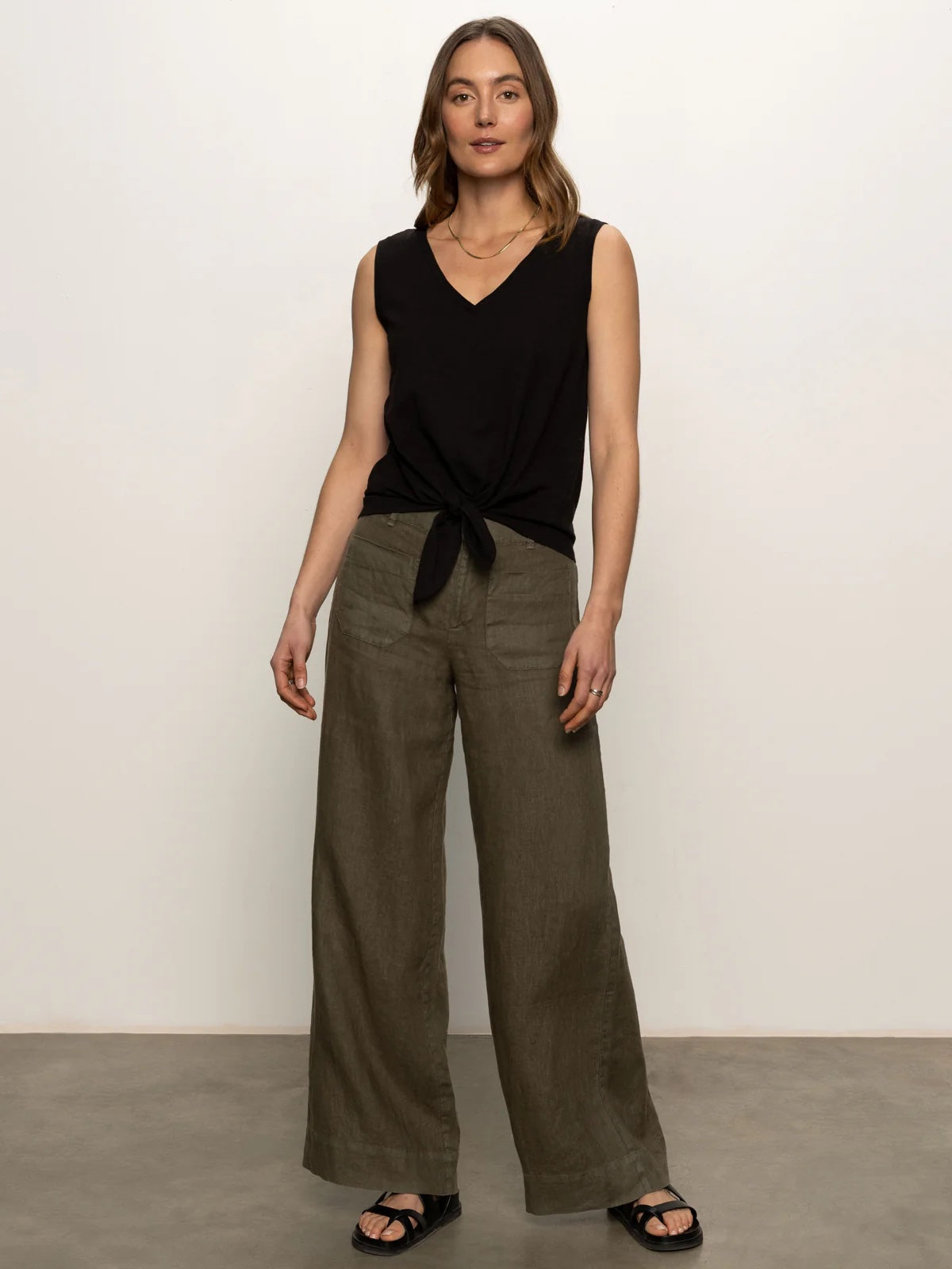 Sanctuary The Linen Marine Pant | Kalamata, Designed in the USA