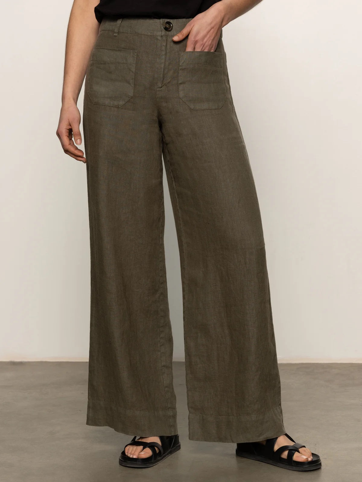 Sanctuary The Linen Marine Pant | Kalamata, Designed in the USA