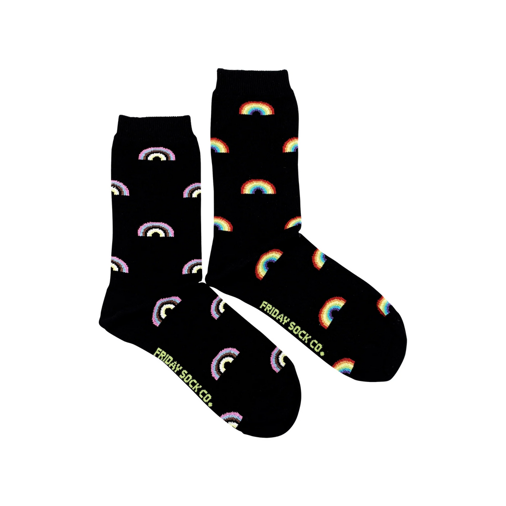 Friday Sock Co. Women's Mismatched Socks | Rainbow Inclusive