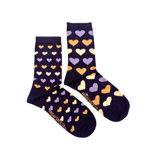 Friday Sock Co. Women's Mismatched Socks | Modern Hearts