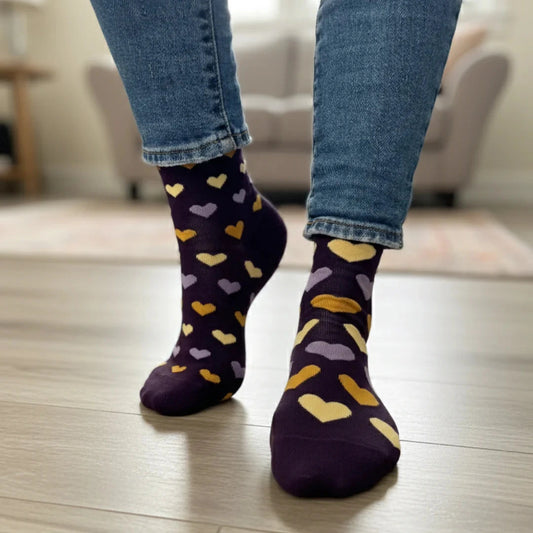 Friday Sock Co. Women's Mismatched Socks | Modern Hearts