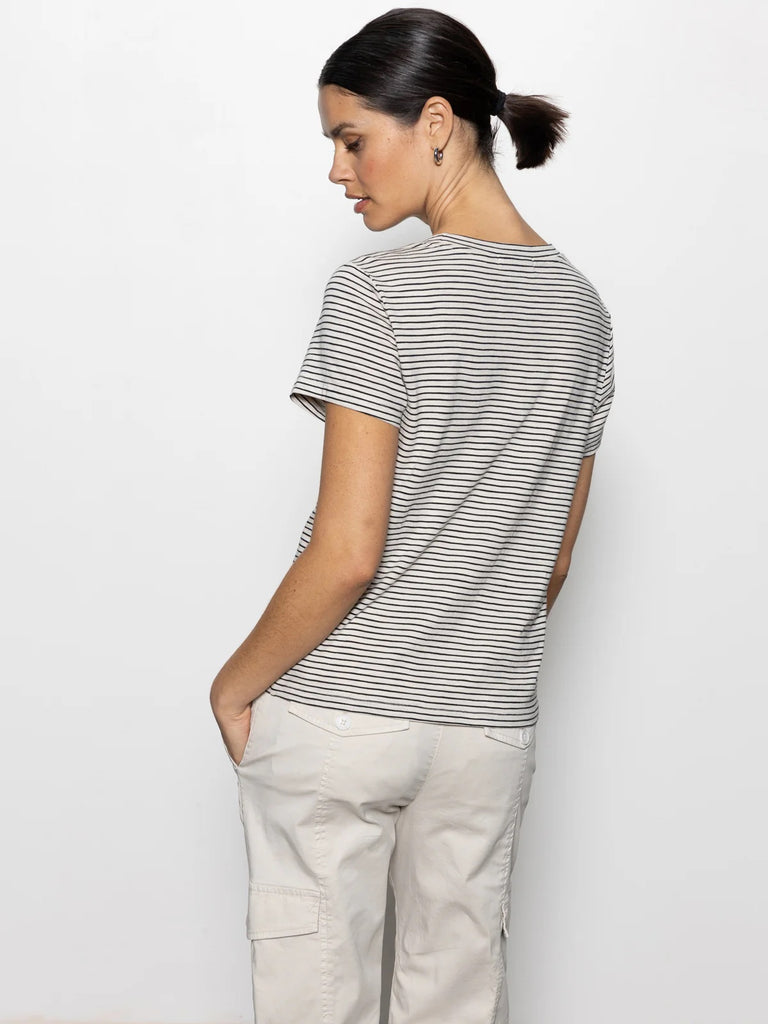 Sanctuary The Perfect Tee | Pumice Stone Black Stripe