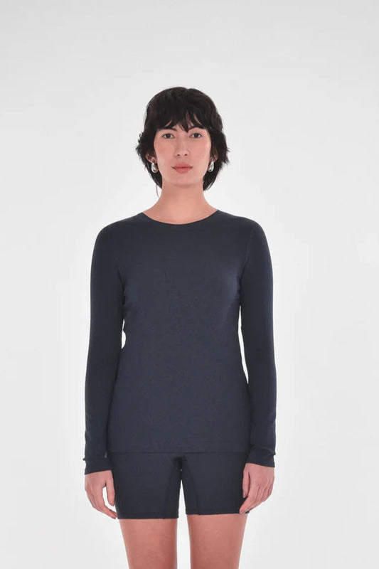 Paper Label Lisa Top Midnight Blue | Designed in Canada