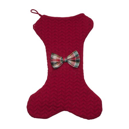 Cable Knit Pet Stocking | Red