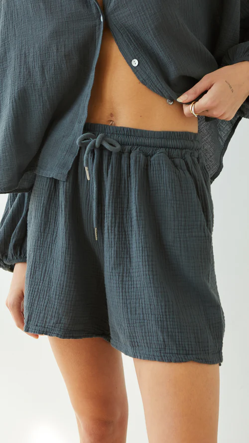 Charli - Anais Shorts | Anthracite, Made in Italy