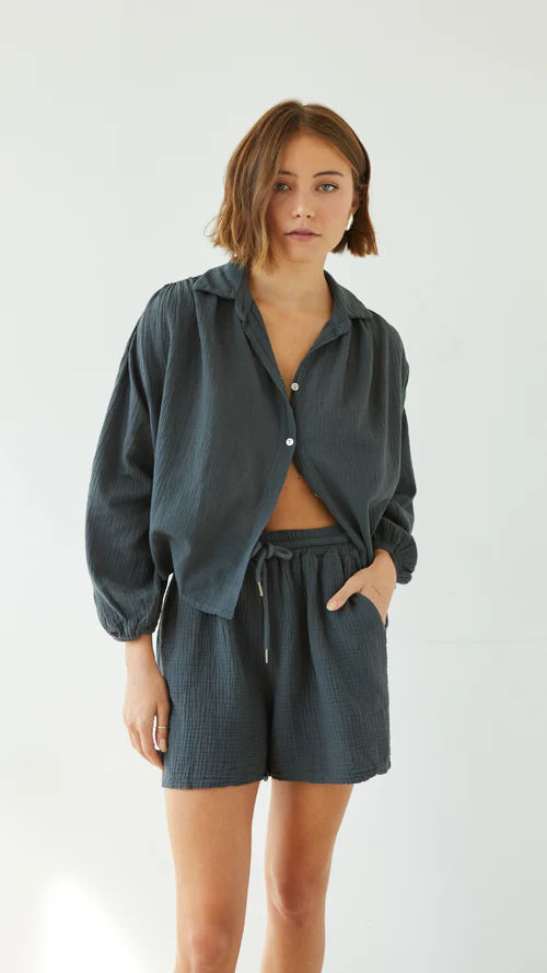 Charli - Anais Shorts | Anthracite, Made in Italy