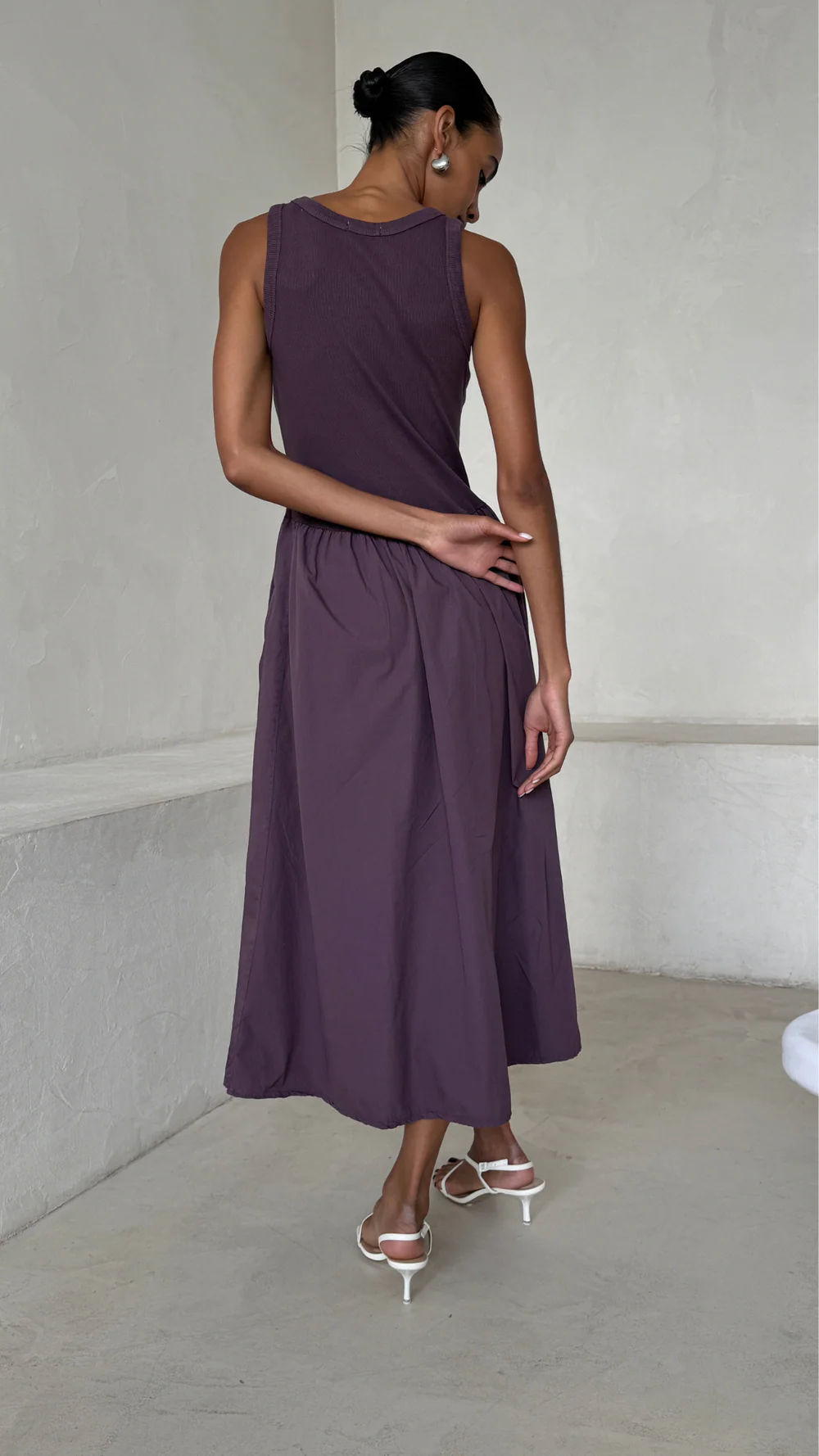 Charli - Marnie Dress | Grape, Made in Italy