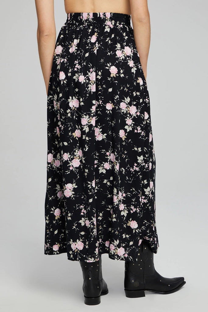 Saltwater Luxe Delvie Maxi Skirt - Black, Designed in the USA
