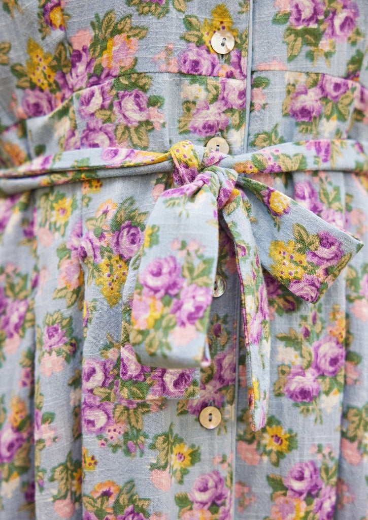 April Cornell - Elizabeth's Garden Shirtwaist Dress - Light Periwinkle