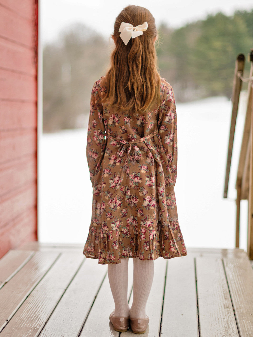 Elizabeth Garden Kids Dress - Latte