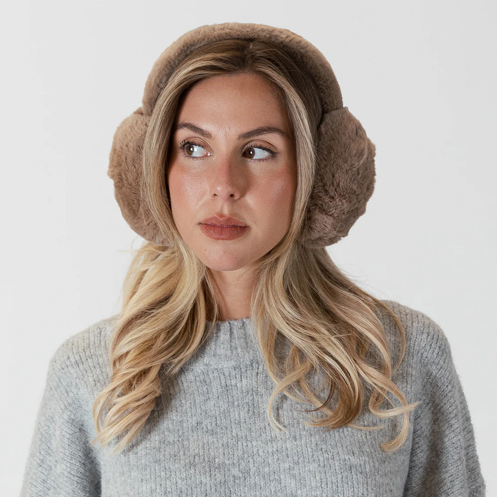 Lyla + Luxe - Fuzzy Earmuffs - Driftwood