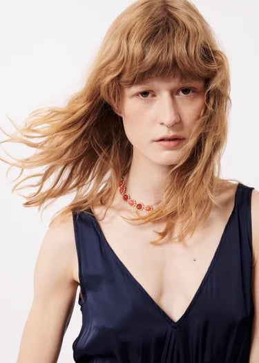 FRNCH Achouak Dress | Bleu Marine, Designed in France