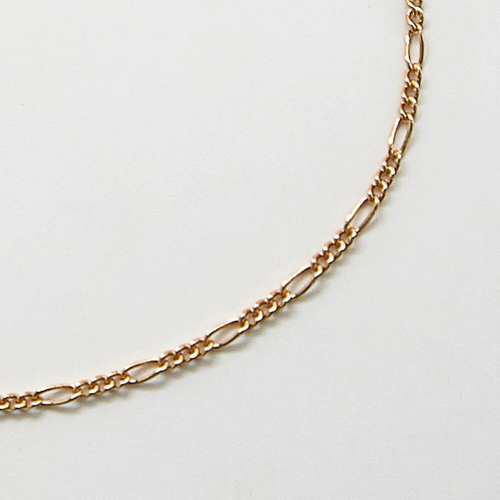 Admiral Row Figaro Chain Gold Anklet | Handcrafted USA
