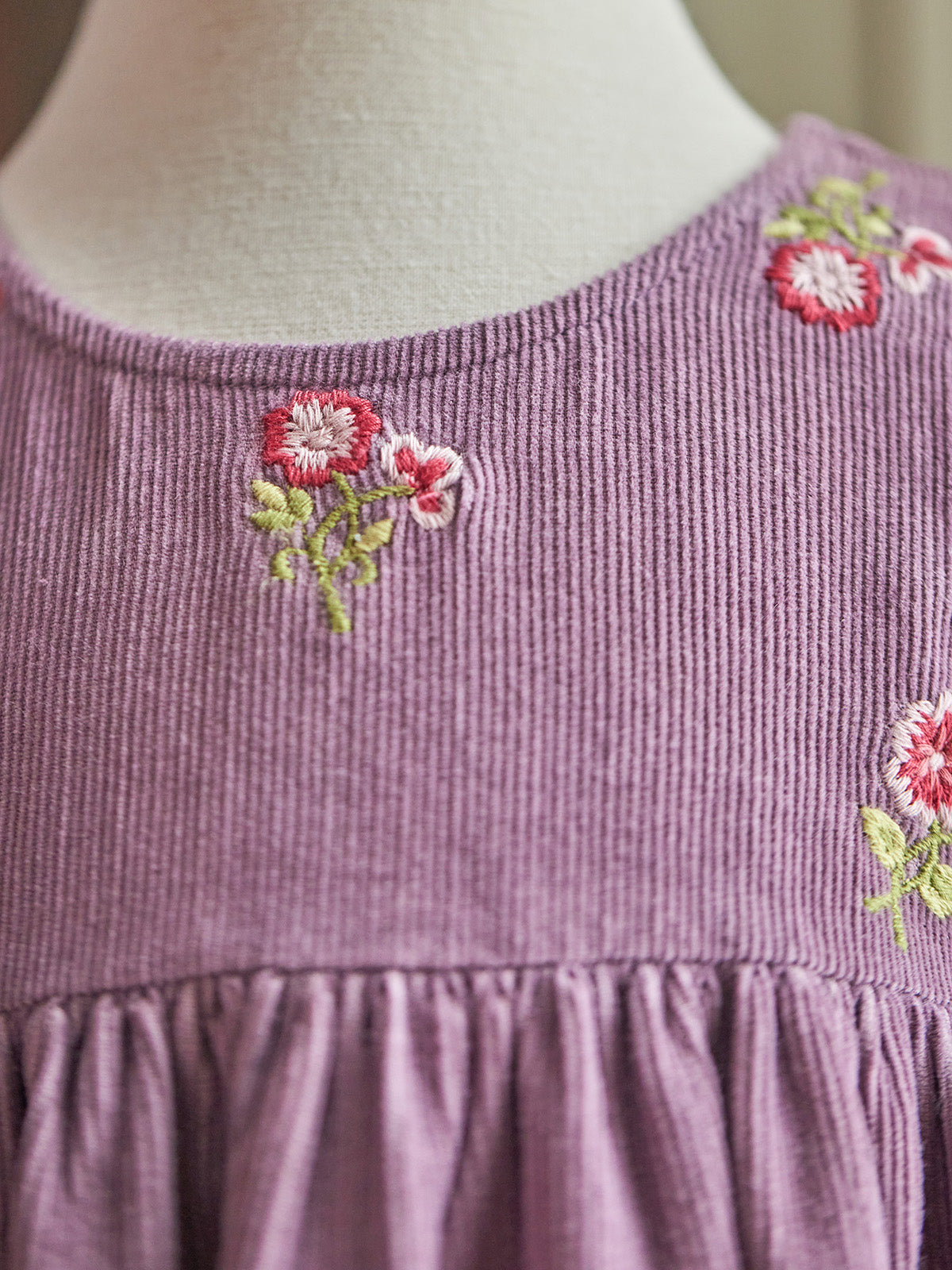 April Cornell Cotton Fiona Baby Dress - Embroidered Corduroy – Twang & Pearl
