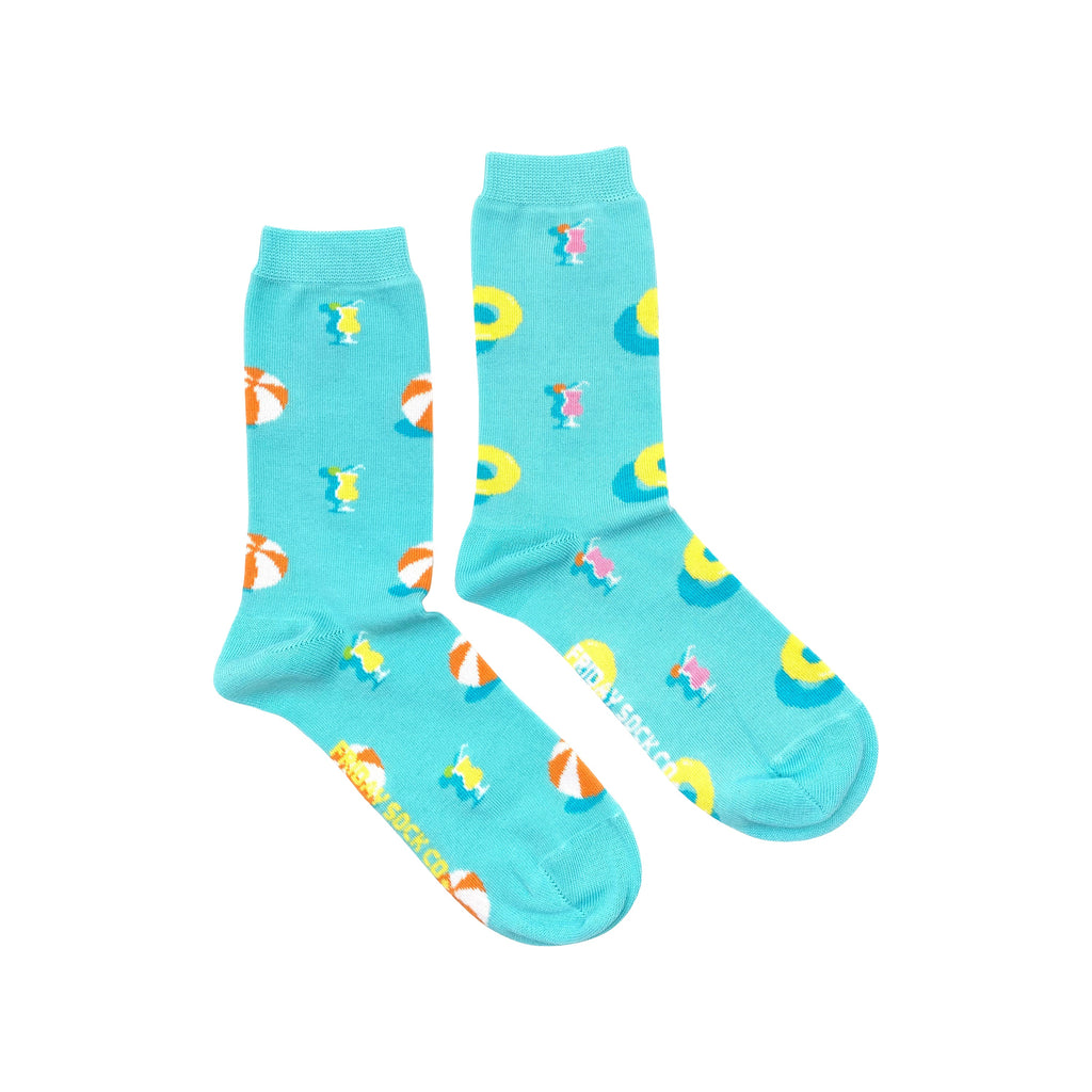 Friday Sock Co. - Women's Mismatched Socks - Pool Party