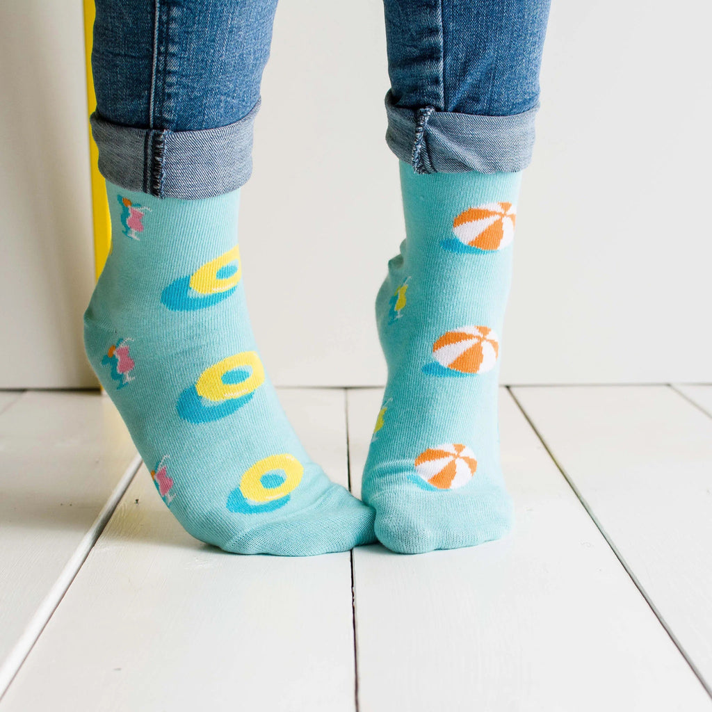 Friday Sock Co. - Women's Mismatched Socks - Pool Party
