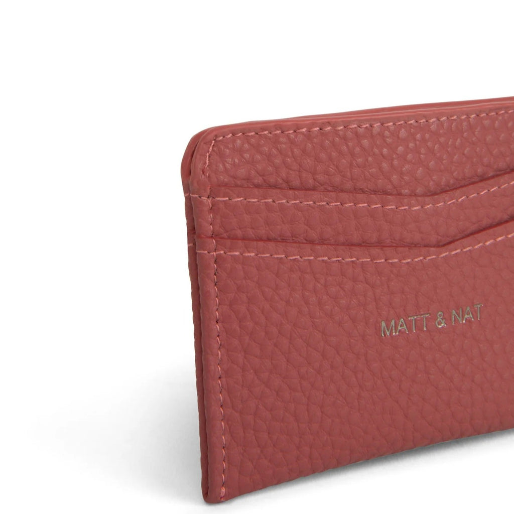 Matt & Nat Junya Card Holder | Purity Lychee, Vegan Leather
