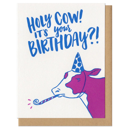 Birthday Card - Holy Cow