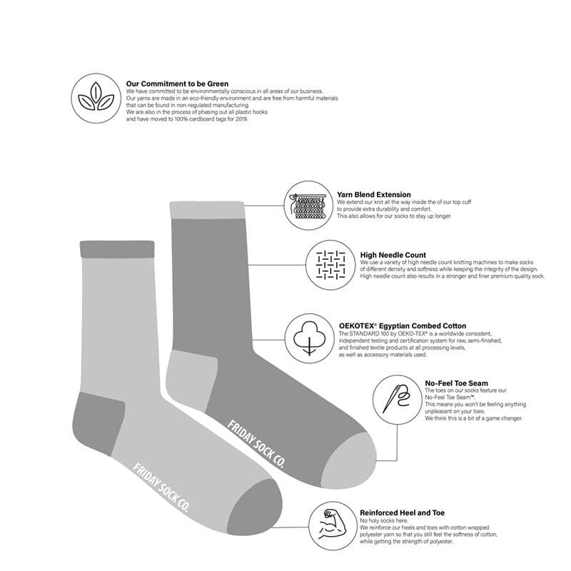 Friday Sock Co. Women's Mismatched Crew Socks | Rollerskate