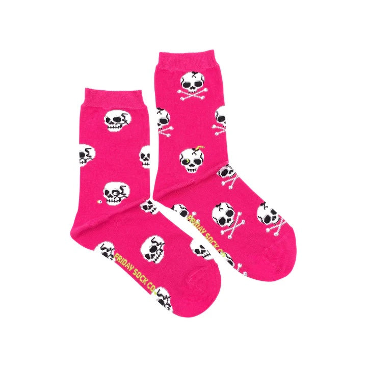 Friday Sock Co. Women's Mismatched Socks | Skulls