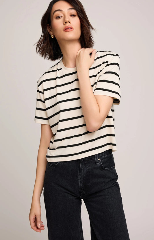 Gentle Fawn Jaxon T-Shirt | Cream Stripe, Designed in Canada
