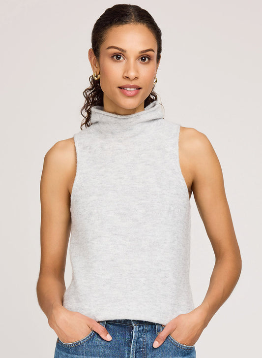 Orla Knit Sleeveless Top - Ash Grey