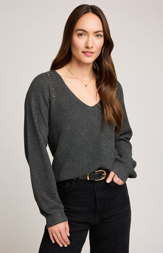 Gentle Fawn Hailey Pullover Sweater | Heather Charcoal