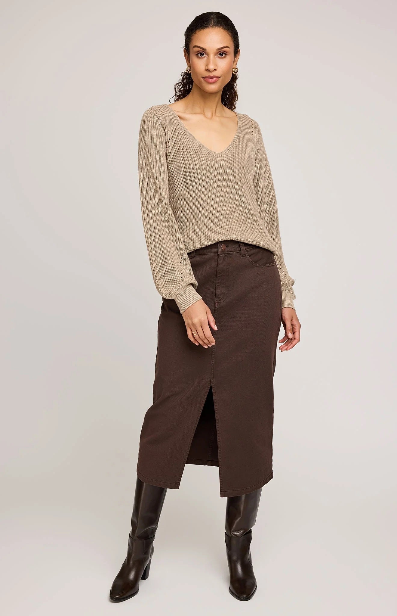 Hailey Pullover Sweater - Heather Hazelwood