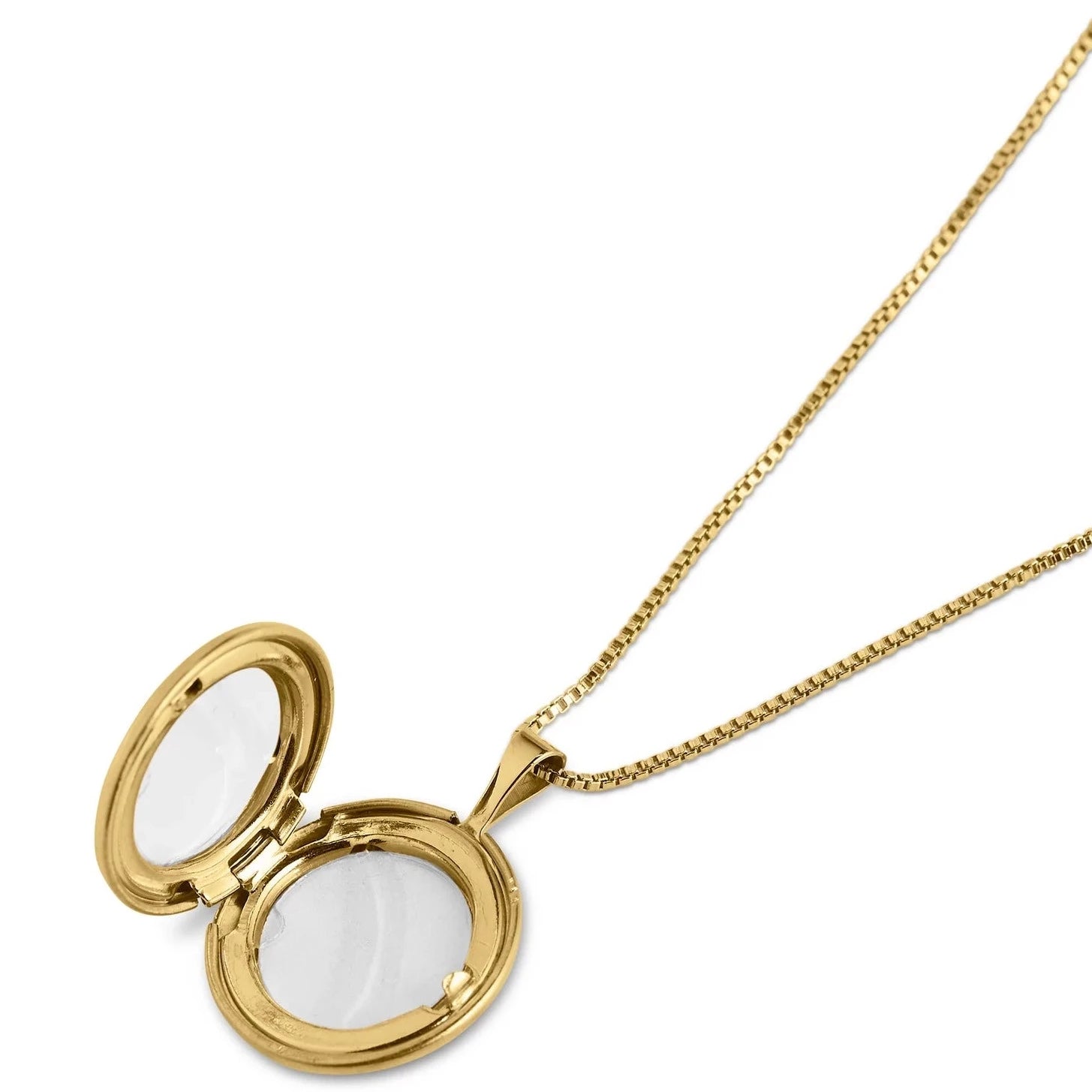 Lisbeth Jewelry Classic Round Locket Necklace | Gold Fill, Handmade