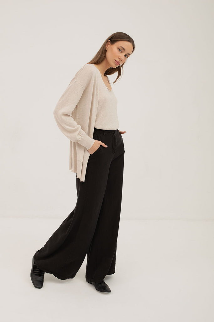 Mus & Bombon Gevora Pants, Black | Designed and made in Spain