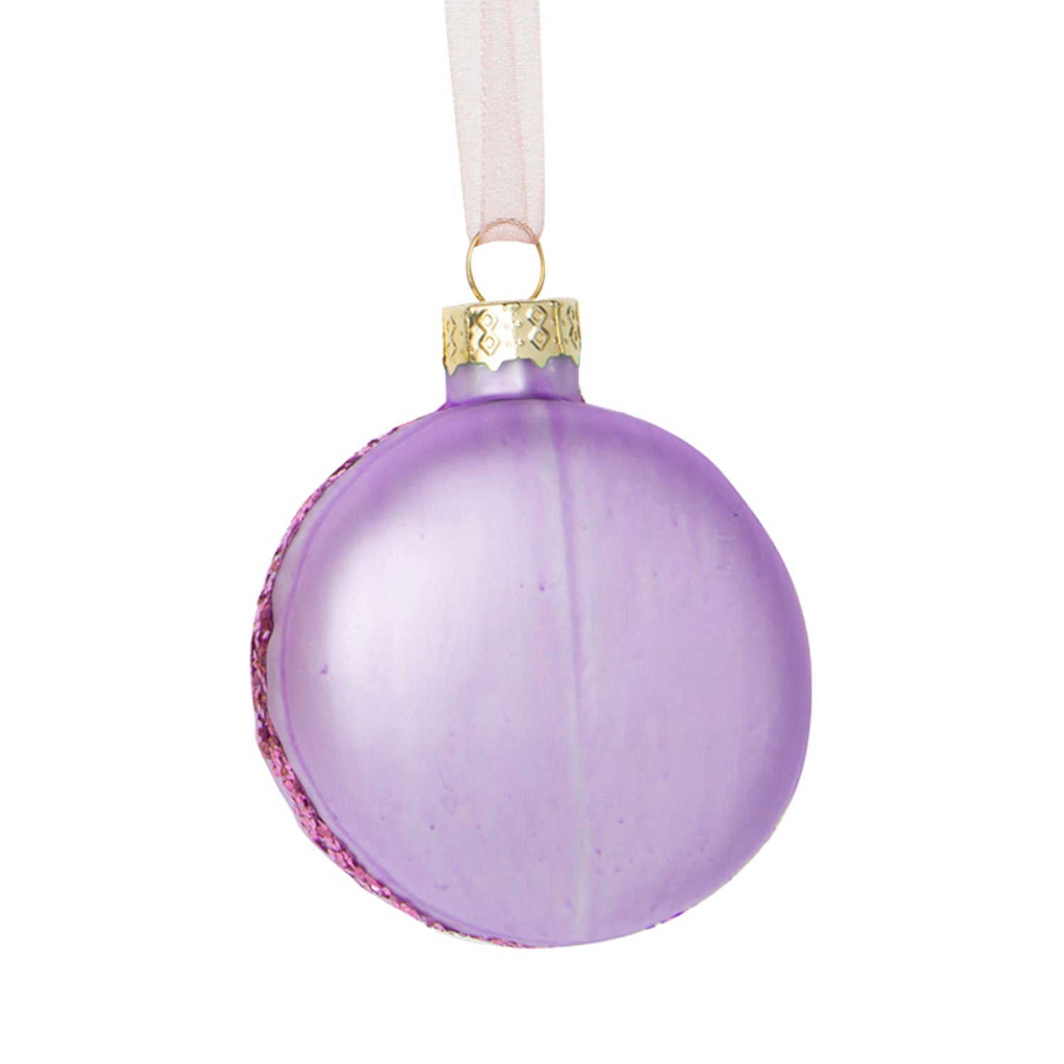 Blown Glass Ornament | Macaroon, Lilac